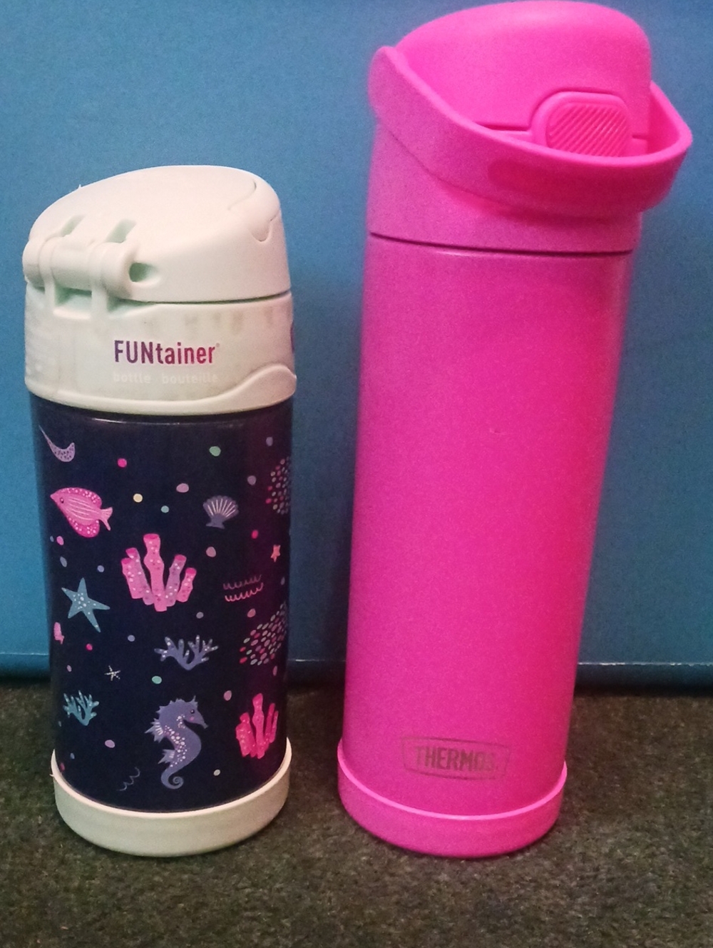 Thermos- 2pcs-Pink And Sea Life